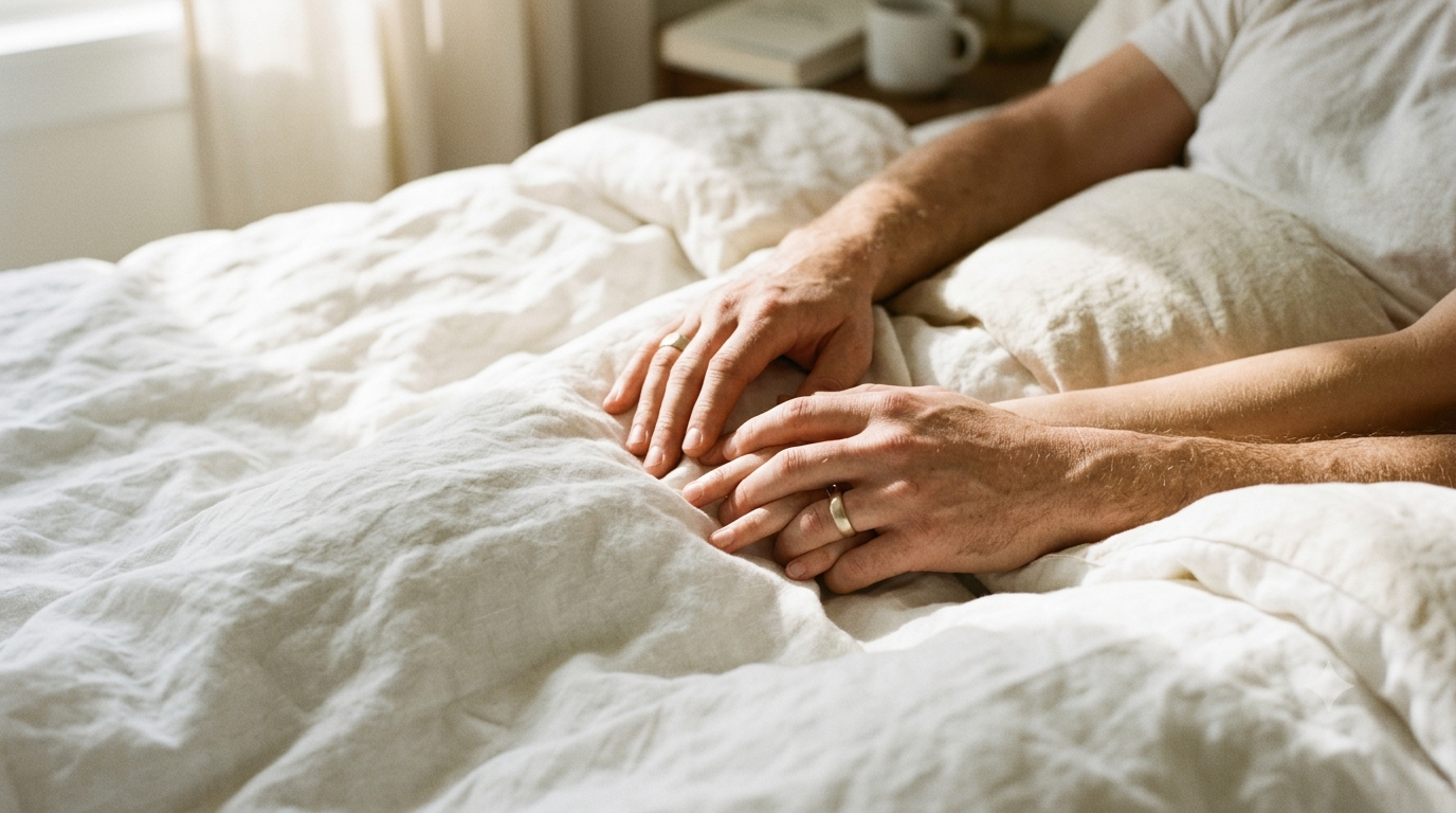 The AnalEase Method — Intimate couple editorial